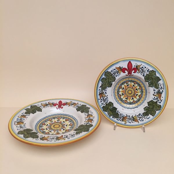 SET OF SOUP-PASTA PLATES OF CM.27 DIAMETER